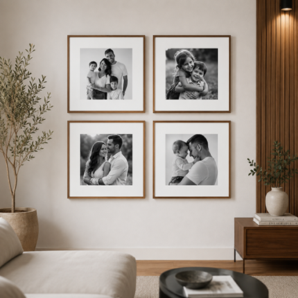 KIT 4 QUADROS - MOLDURA PREMIUM